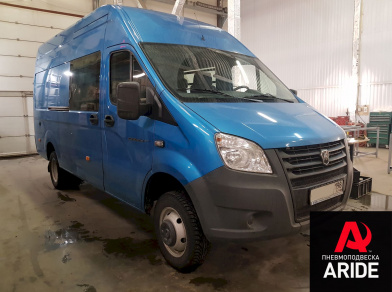 Рис. 2 Наши проекты: Пневмоподвеска на ГАЗ (GAZ) Газель NEXT для грузоподъемности - Этапы установки