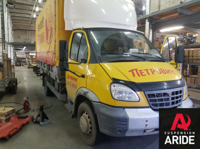 Рис. 6 Наши проекты: Пневмоподвеска на ГАЗ (GAZ) Валдай для усиления - Этапы установки