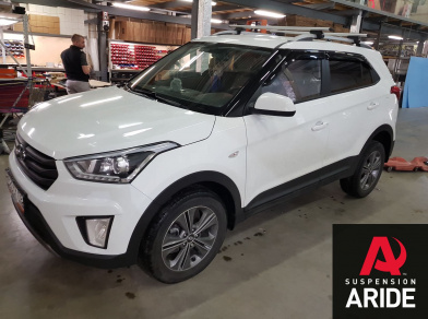Рис. 1 Наши проекты: Установка вставок в пружины Blackstone на Hyundai Creta
