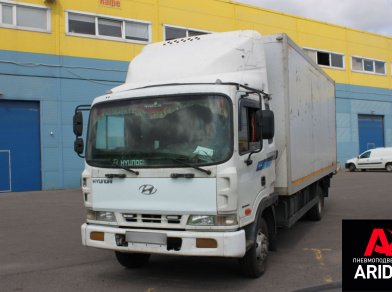 Рис. 1 Наши проекты: Установка пневмоподвески на заднюю ось Hyundai HD120