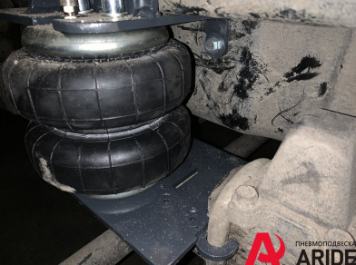 Рис. 15 Наши проекты: Пневмоподвеска на Hyundai HD 120 - Этапы установки