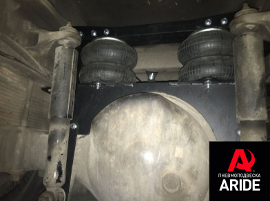 Рис. 2 Наши проекты: Пневмоподвеска на заднюю и переднюю ось Hyundai HD 120