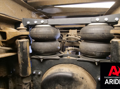 Рис. 12 Наши проекты: Установка пневмоподвески на Hyundai HD120