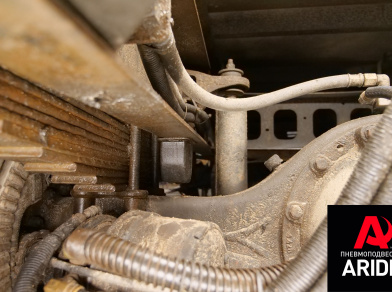 Рис. 5 Наши проекты: Установка пневмоподвески на Hyundai HD120