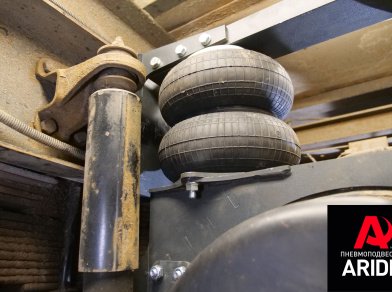 Рис. 14 Наши проекты: Установка пневмоподвески на Hyundai HD120