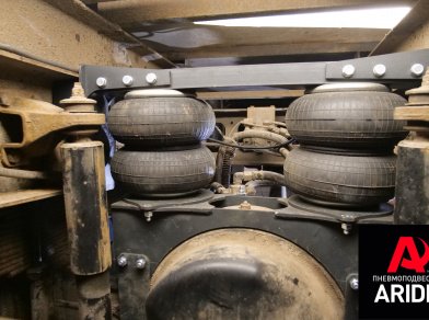 Рис. 12 Наши проекты: Установка пневмоподвески на Hyundai HD120