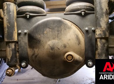 Рис. 11 Наши проекты: Установка пневмоподвески на Hyundai HD120