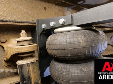 Рис. 2 Наши проекты: Установка пневмоподвески на Hyundai HD120