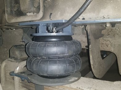 Рис. 10 Наши проекты: Пневмоподвеска на Hyundai HD 78 для грузоподъемности - Этапы установки