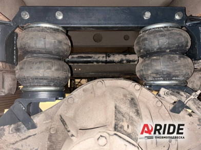 Рис. 3 Наши проекты: Установка пневмоподвески Hyundai HD78