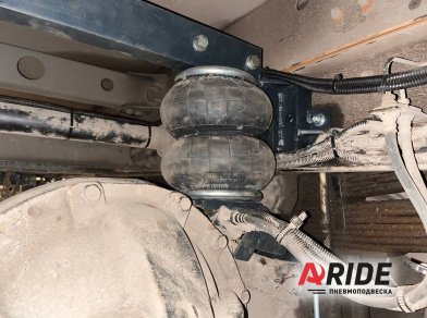 Рис. 5 Наши проекты: Установка пневмоподвески Hyundai HD78