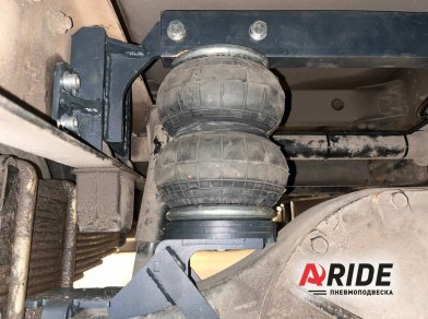 Рис. 4 Наши проекты: Установка пневмоподвески Hyundai HD78