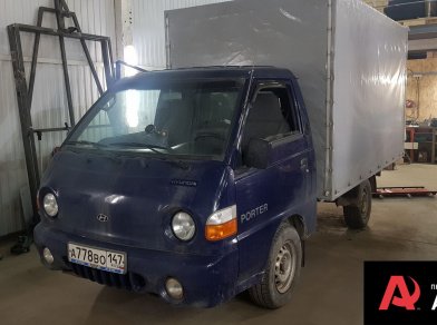 Рис. 1 Наши проекты: Пневмоподвеска на Hyundai Porter I - Этапы установки