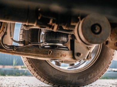 Рис. 4 Наши проекты: Замена пружин на пневмоподушки Hyundai Starex H-1