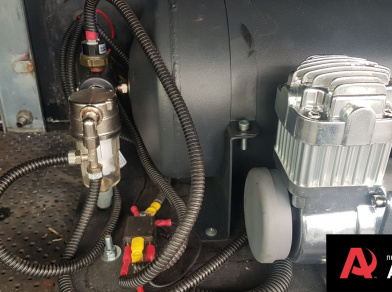 Рис. 18 Наши проекты: Пневмоподвеска на Hyundai HD 78 для передней рессорной подвески