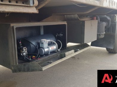 Рис. 21 Наши проекты: Пневмоподвеска на Hyundai HD 78 для передней рессорной подвески