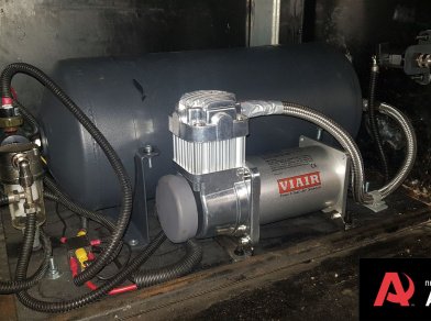 Рис. 17 Наши проекты: Пневмоподвеска на Hyundai HD 78 для передней рессорной подвески