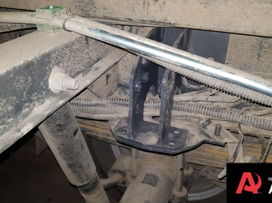 Рис. 7 Наши проекты: Установка задней пневмоподвески на эвакуатор ﻿Iveco Daily 65C