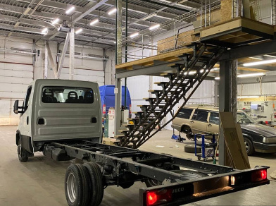 Рис. 2 Наши проекты: Установка пневмоподвески Iveco Daily 35C150