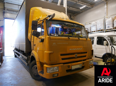 Рис. 1 Наши проекты: Установка передней пневмоподвески на Камаз 4308