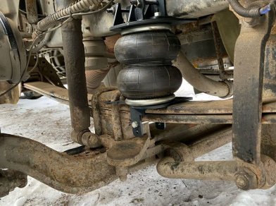 Рис. 3 Наши проекты: Установка вспомогательной пневмоподвески на КАМАЗ 4308