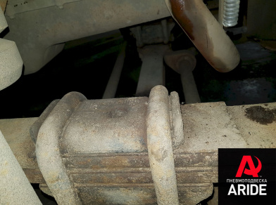 Рис. 8 Наши проекты: Пневмоподвеска на КАМАЗ 4308 - Этапы установки