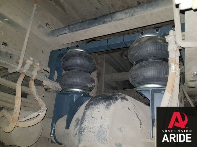 Рис. 7 Наши проекты: Пневмоподвеска на Камаз 4308 - установка на заднюю ось