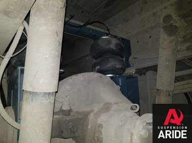 Рис. 6 Наши проекты: Пневмоподвеска на Камаз 4308 - установка на заднюю ось