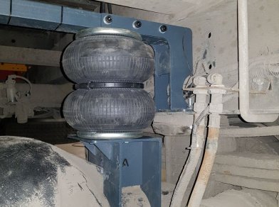 Рис. 4 Наши проекты: Пневмоподвеска на Камаз 4308 - установка на заднюю ось