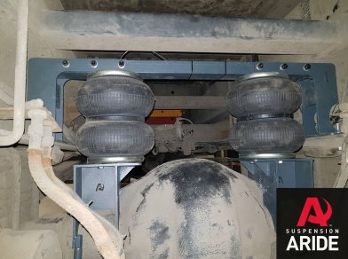 Рис. 3 Наши проекты: Пневмоподвеска на Камаз 4308 - установка на заднюю ось