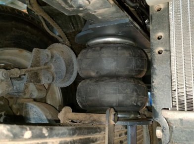 Рис. 3 Наши проекты: Установка вспомогательной пневмоподвески на КАМАЗ Компас 12, КАМАЗ 43082