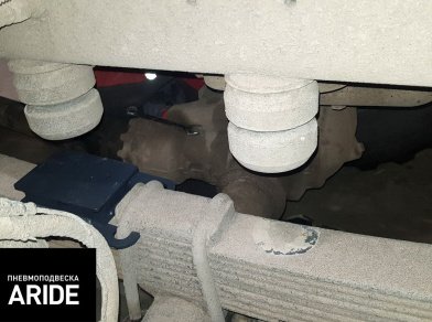Рис. 3 Наши проекты: Установка передней пневмоподвески на Камаз 43118
