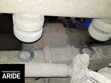 Рис. 2 Наши проекты: Установка передней пневмоподвески на Камаз 43118