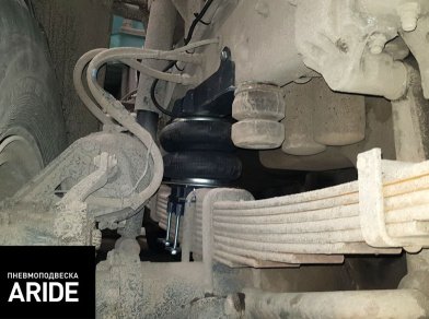 Рис. 4 Наши проекты: Установка передней пневмоподвески на Камаз 43118