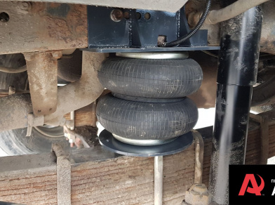 Рис. 8 Наши проекты: Пневмоподвеска на КАМАЗ 53212- Этапы установки