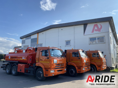 Рис. 1 Наши проекты: Пневмоподушки на кабину КАМАЗ 65115