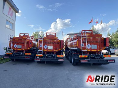 Рис. 2 Наши проекты: Пневмоподушки на кабину КАМАЗ 65115