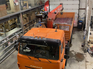 Рис. 1 Наши проекты: Передняя пневмоподвеска на Камаз 65115