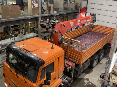 Рис. 8 Наши проекты: Передняя пневмоподвеска на Камаз 65115