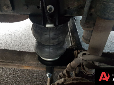 Рис. 13 Наши проекты: Пневмоподвеска на ﻿MAN TGL 8.163 - Этапы установки