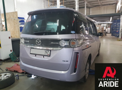 Рис. 2 Наши проекты: установка вставок в пружины blackstone на Mazda Biante