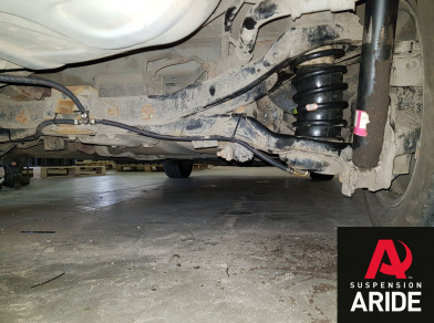 Рис. 5 Наши проекты: установка вставок в пружины blackstone на Mazda Biante