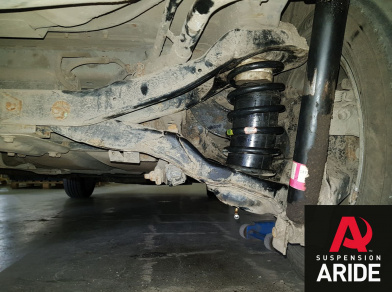 Рис. 4 Наши проекты: установка вставок в пружины blackstone на Mazda Biante