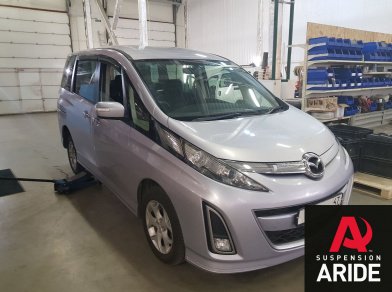 Рис. 1 Наши проекты: установка вставок в пружины blackstone на Mazda Biante