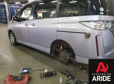 Рис. 6 Наши проекты: установка вставок в пружины blackstone на Mazda Biante