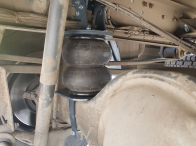 Рис. 8 Наши проекты: Пневмоподвеска на Mercedes Atego 818 - Этапы установки