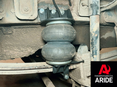 Рис. 2 Наши проекты: Установка комплекта вспомогательной пневмоподвески на Mercedes 814