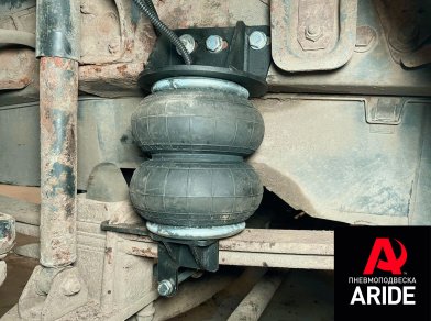 Рис. 3 Наши проекты: Установка комплекта вспомогательной пневмоподвески на Mercedes 814