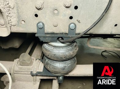 Рис. 5 Наши проекты: Установка вспомогательной пневмоподвески на Mercedes-Benz Atego