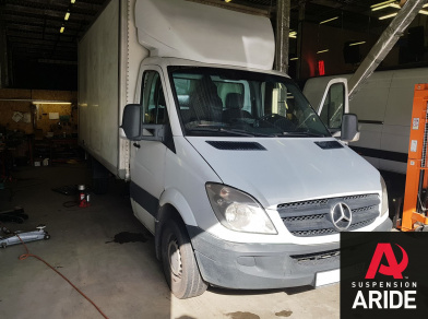 Рис. 1 Наши проекты: Пневмоподвеска на Mercedes Sprinter 3 для грузоподъемности - Этапы установки